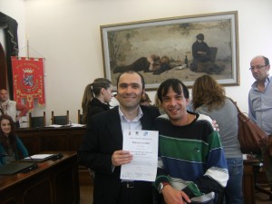 consegna attestato Roberto Lottini