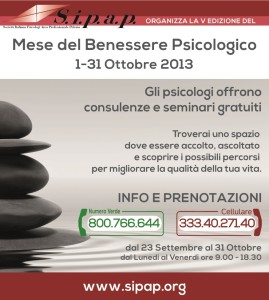 Locandina Mese benessere psicologico 2103