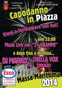 Locandina capodanno Massa Marittima