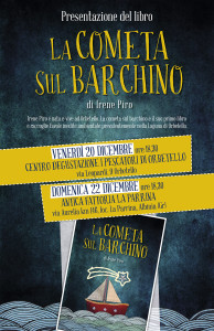 locandina presentazione La cometa sul barchino