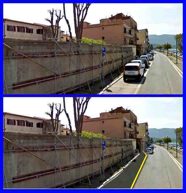 Muro pericolante Orbetello