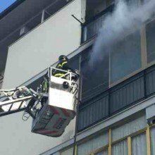 Incendio appartamento via Vanni