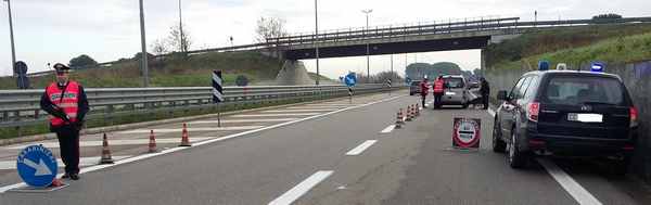 Posto di blocco Orbetello Aurelia 2