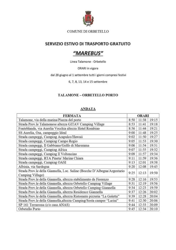 Orario Marebus 3