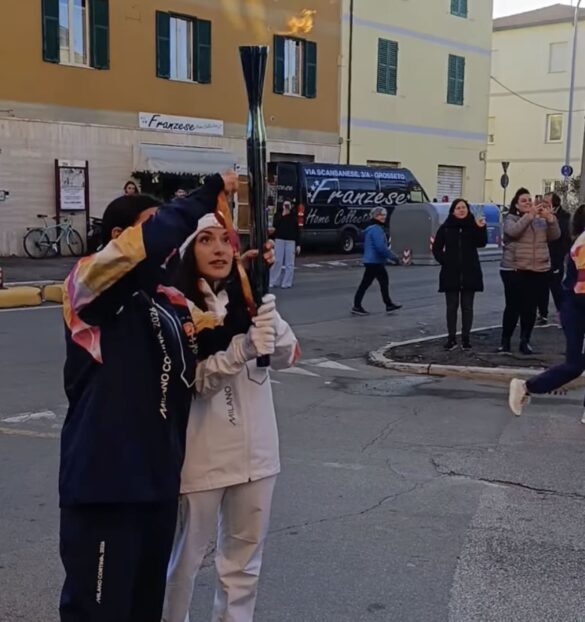 Fiamma olimpica a Grosseto